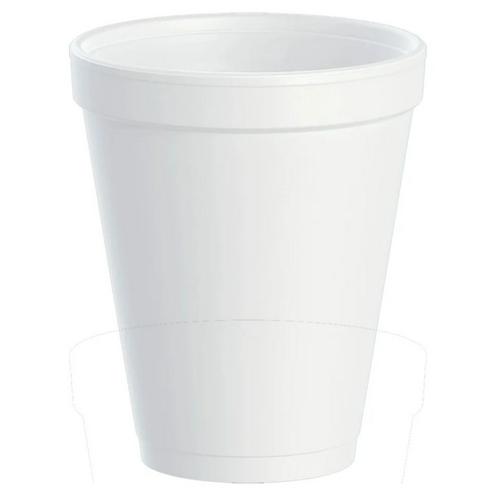 10 oz. White Customizable Foam Cup - 1,000/Case (Dart10J10)