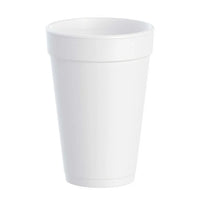 16 oz. White Foam Cup - 1,000/Case (Dart 16J16 )