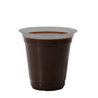 16 onzas. Vaso frío de plástico PET transparente de peso pesado - 1000/caja