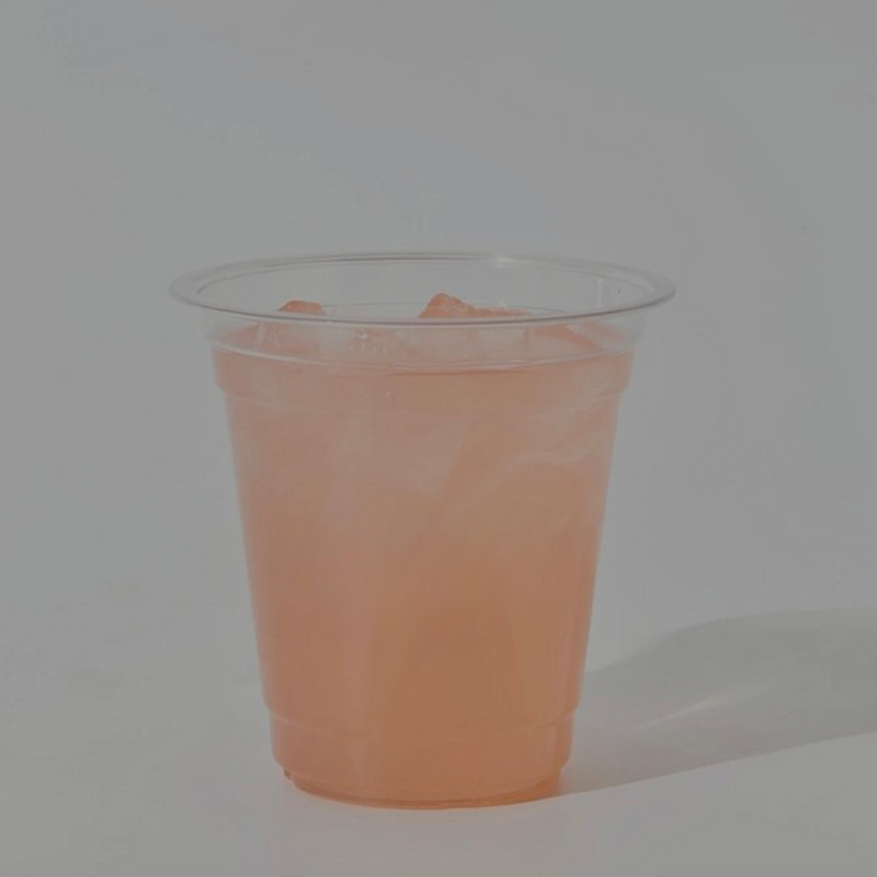 16 onzas. Vaso frío de plástico PET transparente de peso pesado - 1000/caja