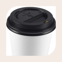 8 oz. Hot Cup and Lid - 100/Pack (white paper)