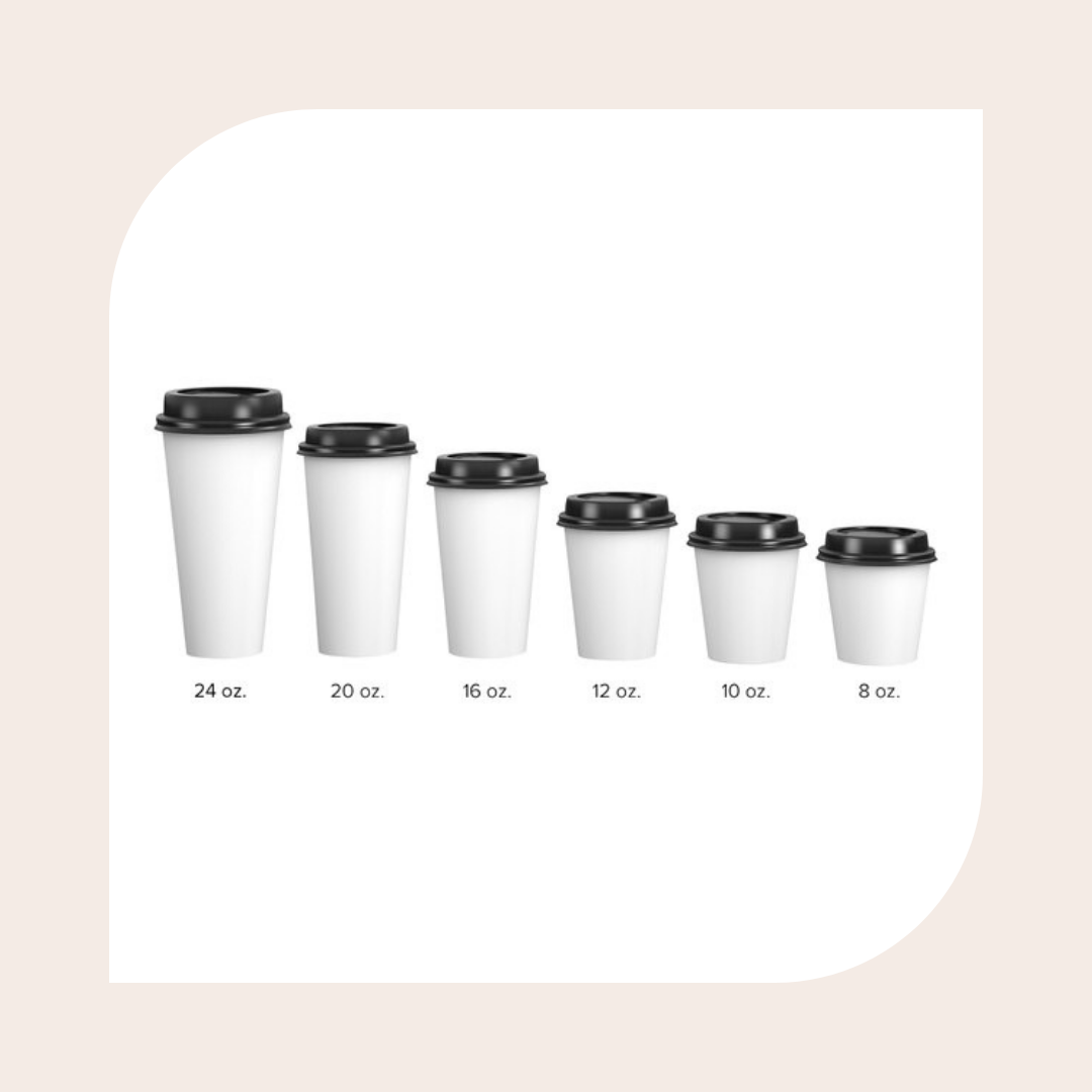 8 oz. Hot Cup and Lid - 100/Pack (white paper)