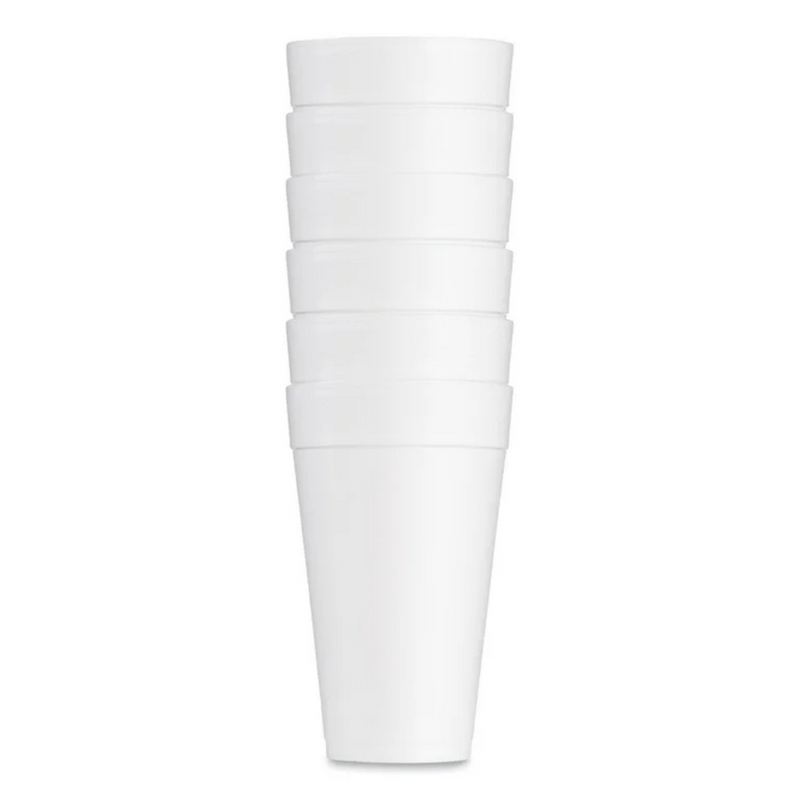 32 oz. White Customizable Foam Cup - 500/Case (Dart 32TJ32 )