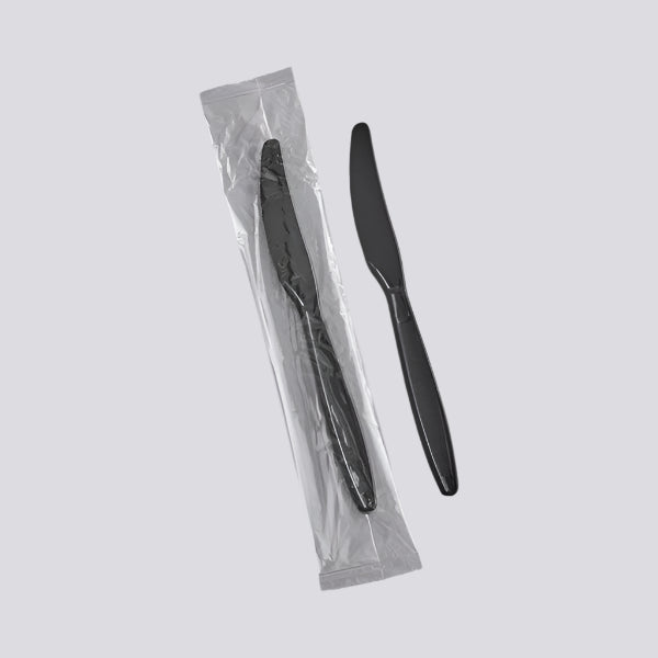 Wrapped Heavy Weight Knife - 1000/Case Black