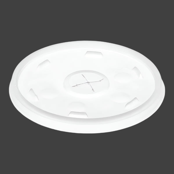 Dart 32 oz. Translucent Flat Lid with Straw Slot - 1000/Case