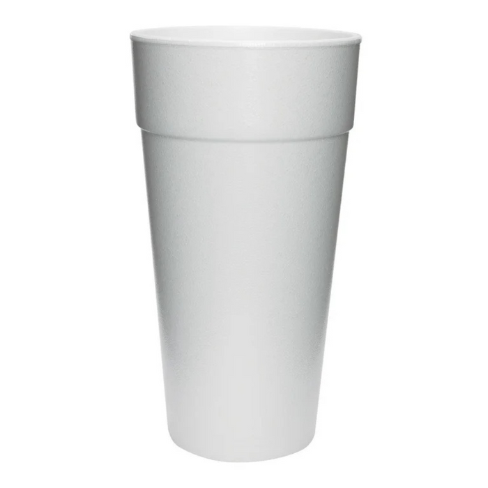 24 oz. White Customizable Foam Cup - 500/Case (Dart 24J16)