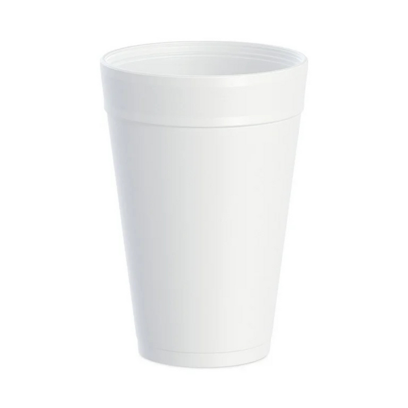 32 oz. White Customizable Foam Cup - 500/Case (Dart 32TJ32 )