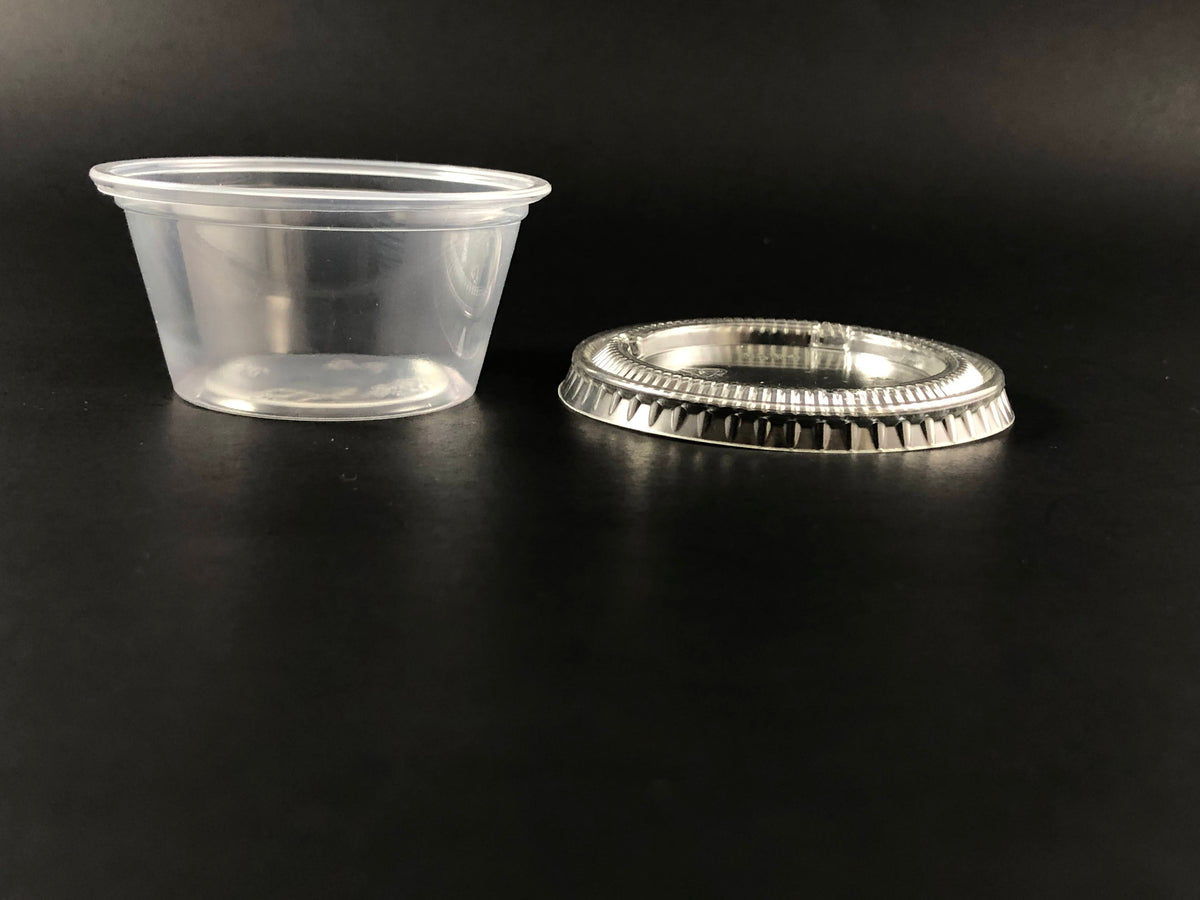 1.5 Oz Clear Plastic Soufflé Cups – Case of 2500 Units (only cup)
