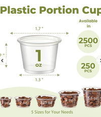 1 oz Soufflé/Portion Cup - 2500/Case