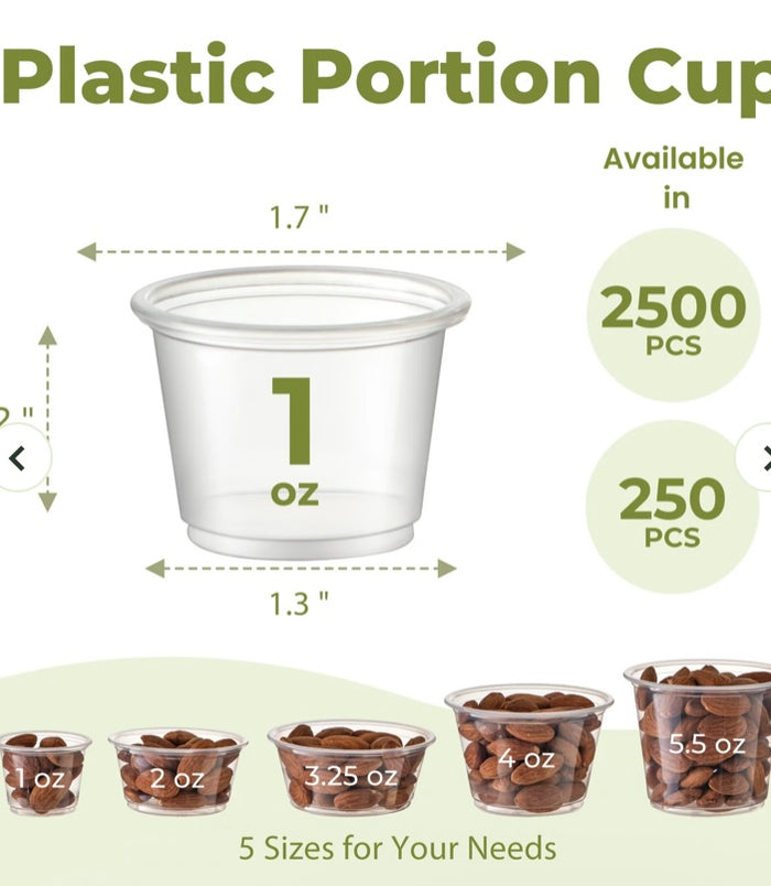 1 oz Soufflé/Portion Cup - 2500/Case