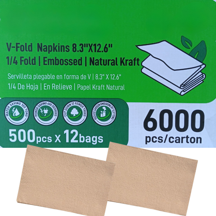 Natural Dispenser Napkin, 1/4 Fold, One-at-a-Time Dispensing, 12.6 x 8.3