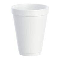 12 oz. White Customizable Foam Cup - 1,000/Case (Dart 12J12)