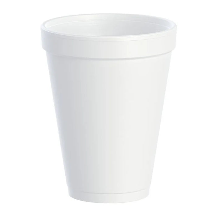 12 oz. White Customizable Foam Cup - 1,000/Case (Dart 12J12)